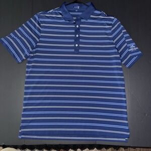 Men's XL Stitch Performance Golf Polo Blue Short Sleeve The Grove Tennessee
